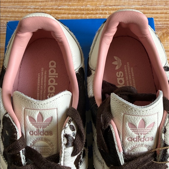 Adidas Original Samba Black and White Cow Print Sneakers - Picture 8 of 9